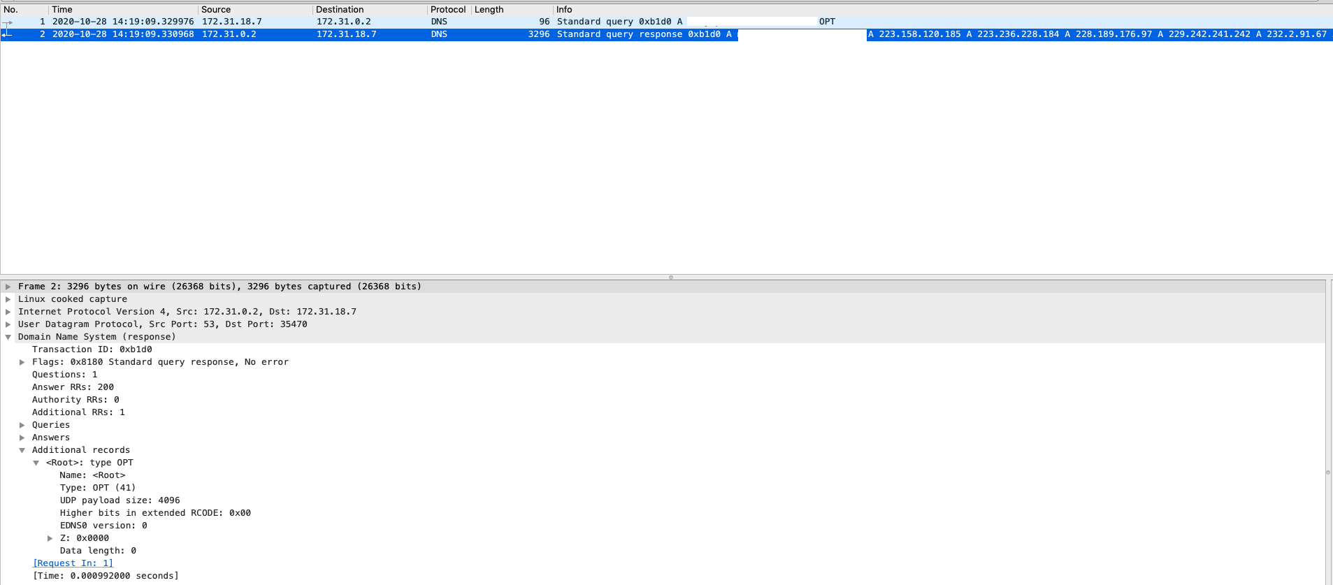 Request with EDNS0 (Response)