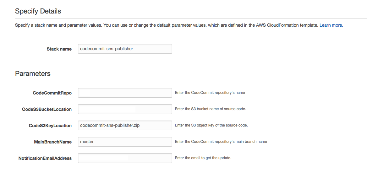 指定參數 Parameters