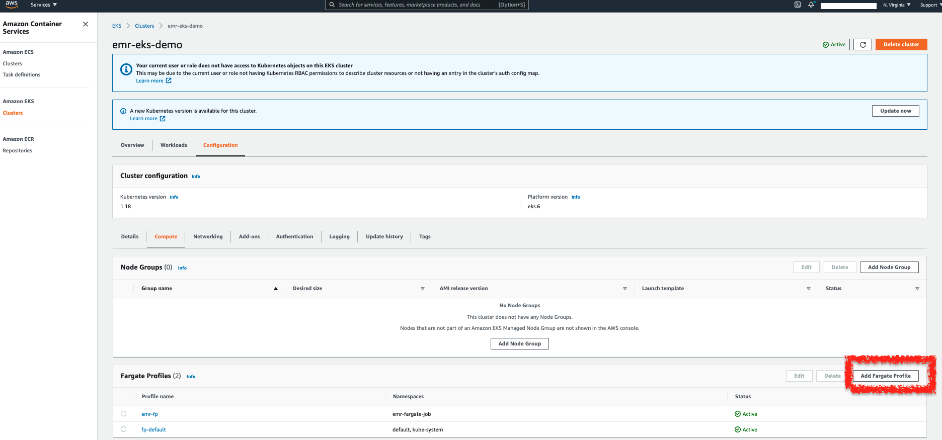 建立 Fargate Profile