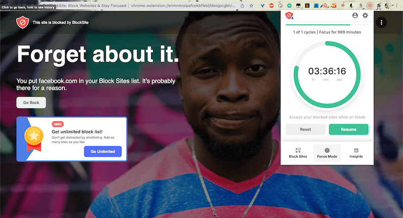 BlockSite 瀏覽器插件
